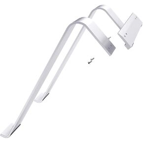 POPETPOP Laptop Stand Aluminum Alloy Ventilated Riser for Ergonomic Comfort Portable Design for Laptops and Tablets Silver Finish Non Slip Base for Stability