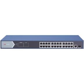Hikvision DS-3E0526P-E 24-Port Unmanaged Gigabit PoE Switch (Renewed)