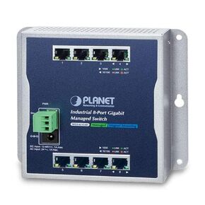 WGS-4215-8T Industrial 8-Port 10/100/1000T Wall-Mount Managed Switch (-4075C)