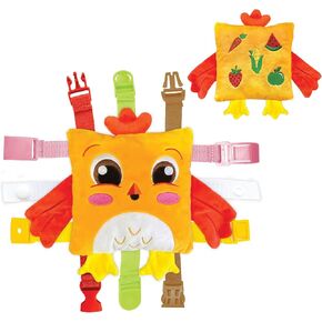 Buckle Toys - Mini Buster Square - Learning Activity Toy - Develop Fine Motor Skills - Sensory Travel Essential for Toddlers 1-3