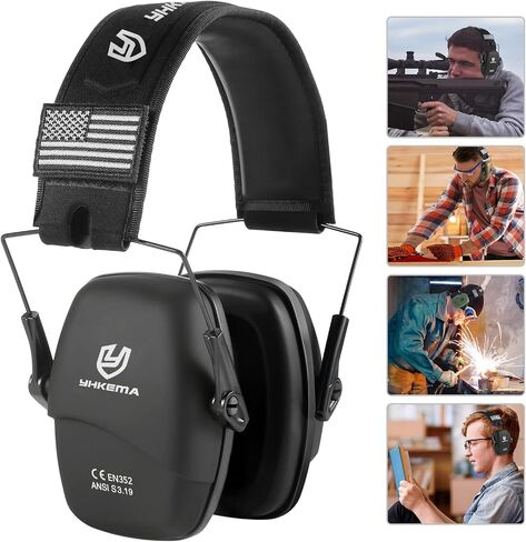 Ear Protection Safety Earmuffs, Passive Noise Reduction Earcups, Compact and Lightweight Foldable Ear Protector in Kuwait