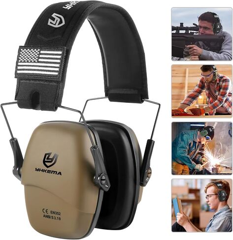 Ear Protection Safety Earmuffs, Passive Noise Reduction Earcups, Compact and Lightweight Foldable Ear Protector in Kuwait