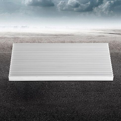 Aluminum Heatsink, 300 x 140 x 20MM Heat Sinks Cooler Cooling Circuit Board for LED, Power High Fans, Fit for 8pcs 3W LEDs or 20pcs 1W LEDs, Lightweight in Saudi Arabia