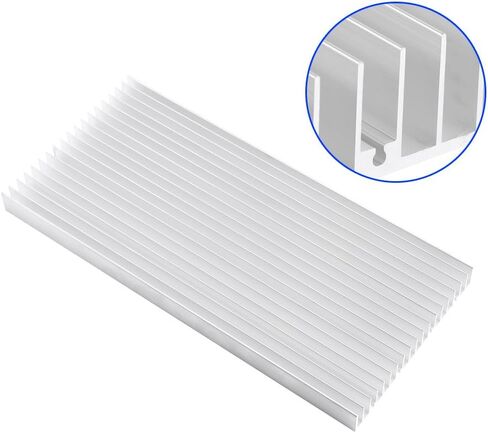 Aluminum Heatsink, 300 x 140 x 20MM Heat Sinks Cooler Cooling Circuit Board for LED, Power High Fans, Fit for 8pcs 3W LEDs or 20pcs 1W LEDs, Lightweight in Saudi Arabia