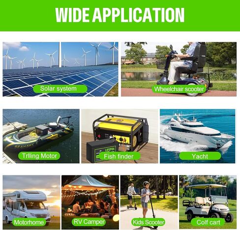 12V 10Ah LiFePO4 Lithium Battery,5000+ Deep Cycles,12 v lithium battery Built-in BMS for Solar Systems, Power Wheels,Electric Scooters,Marine, Fish Finder,Kids Ride-On Toys in Saudi Arabia