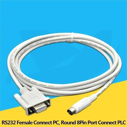 1pc Programming Cable TPC-FX for TPC Touch Panel HMI Connect FX Series RS232 Serial(White,3m) in Saudi Arabia