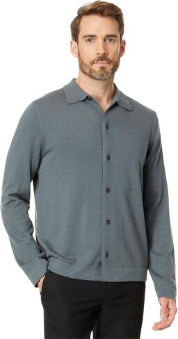 Vince Men's Merino Button Down in Saudi Arabia