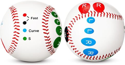 3 Pcs Training Baseball with Finger Placement Markers Baseball Training Grip Equipment Baseball Training Gear for Teenagers Beginners to Learn Multiple Baseball Grips in Saudi Arabia
