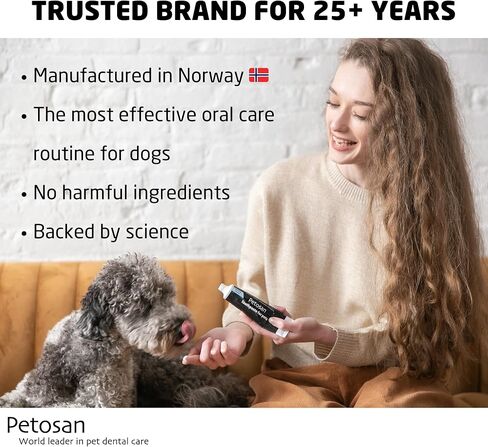 Petosan Double-Headed Toothbrush, Dental Cleaning Accessory for Small Dogs in Saudi Arabia