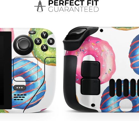 Compatible with Steam Deck - Skin Decal Protective Scratch-Resistant Removable Vinyl Wrap Cover - Yummy Colored Donut Galore in Kuwait
