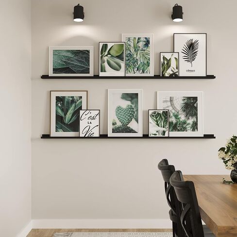 Wallniture Denver White Picture Ledge 72" Floating Shelves for Wall, Bookshelf for Living Room, Bedroom and Nursery Decor, Set of 2 in Saudi Arabia