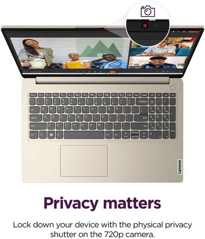 Lenovo Ideapad 15.6" LED Backlit Business and Student Laptop, AI Copilot, 20GB RAM 1TB SSD, Windows 11 Pro with 1 Year Microsoft 365, Intel Dual Core Processor, NLY Earphones, Sand in Saudi Arabia