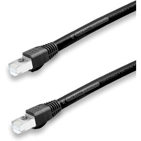 Elite Core SUPERCAT6 |Ultra-Durable Shielded Tactical CAT6 | Booted RJ45 Connectors | 15' ft, 15 (SUPERCAT6-S-RR-15)