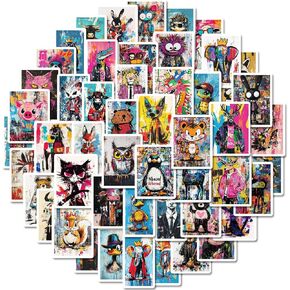 50 Pcs Pintest Decals Vinyl Aesthetic Waterproof Stickers Adorable Decor Supplies Party Suitable for Mobile Laptop Computer Phone Water Bottle DIY Crafts Journal