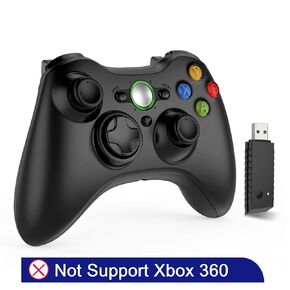 DYONDER Wireless Controller for Xbox 360,2.4GHZ Gamepad Joystick Controller Remote for PC Windows 7/8/10 with Receiver Adapter(Black)