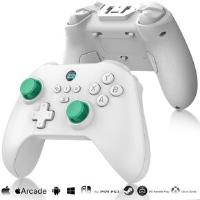 Joso Mobile Gaming Controller for Tablet/iPad/iPhone/Android, Wireless Gamepad with Phone Clip Support Cloud Game, Remote Play, Switch Controller with Hall Trigger/Hall Joystick/Turbo/Macro/Motors