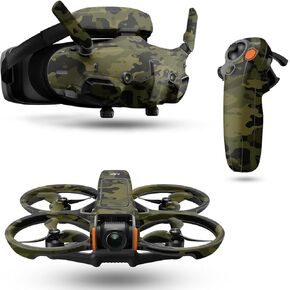 Drone Skin Compatible with DJI Avata 2 Bundle (2024) - Green Camouflage - Premium 3M Vinyl Protective Wrap Decal Cover - Easy to Apply | Crafted in The USA by MightySkins