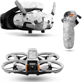 Drone Skin Compatible with DJI Avata 2 Bundle (2024) - Viper Snow - Premium 3M Vinyl Protective Wrap Decal Cover - Easy to Apply | Crafted in The USA by MightySkins