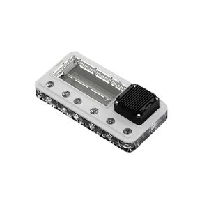 Barrow G1/4" 120 240 360 Acrylic Universal Distro Plate Waterway Board Reservoir with 17W Water Pump,for Computer Water Cooling (White, 360)