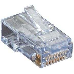 Black Box C6EZUP-100PAK, CAT6 EZ-RJ45 Modular Plugs, 100-Pack, 2 Packs of 100 pcs