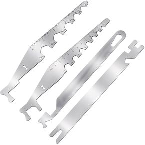 Multipurpose Leverage Firefighter Tools, 4 Pack Heavy-Duty Stainless Steel Hand Tool for Firefighters, High Elastic Repair Tools Kit, Firefighter Multitool