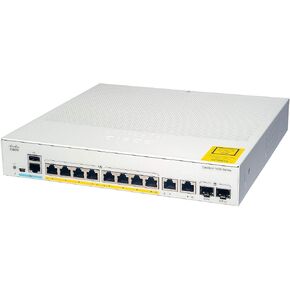 Cisco Catalyst 1000-8T-E-2G-L Network Switch, 8 Gigabit Ethernet Ports, 2X 1G SFP/RJ-45 Combo Ports, Fanless Operation, External PS, Enhanced Limited (C1000-8T-E-2G-L) (Renewed)