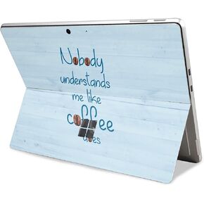Tablet Skin Compatible with Microsoft Surface Pro 11 (2024) - Coffee Understands Me - Premium 3M Vinyl Protective Wrap Decal Cover - Easy to Apply | Crafted in The USA by MightySkins