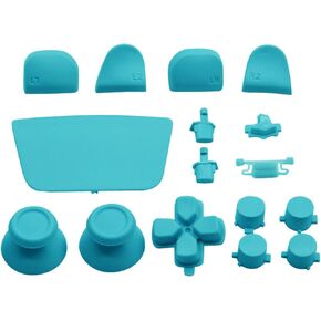 GOWENIC Gamepad Replacemen Buttons for Controller, Including Joysticks R1 L1 R2 L2 Direction Key Buttons, Replacement Buttons Repair Kit (Light Blue), GOWENICht35izor9n-14