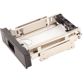3.5inch SATAHDD Hard Drive Bay Portable Hot Swap Enclosure Easy Replacing for Computer Chassis, ABSStainless Steel Material for Main Capacity Support