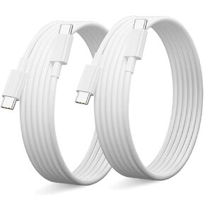 2Pack 3ft for Google Pixel Charger Cable USB C to C Fast Charging Cable PD 45W for Pixel 9a 9 Pro XL Fold 8 8a 8Pro 7a,Type C Charger Cord for iPhone 16 15 Pro for Samsung Galaxy S25 S24 A16 A56 White