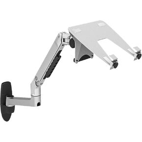 V62WT Aluminum Alloy Mechanical Spring Arm Wall Mount Laptop Holder Full Motion Laptop Mount Arm Monitor Holder Laptop Stand(V62WTB)