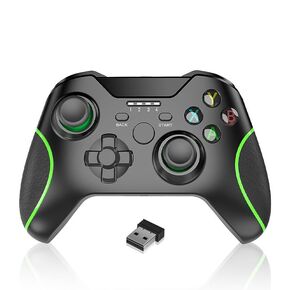 2.4G Wireless Controller with vibration USB port compatible PC controller support steam- Black Gold Edition