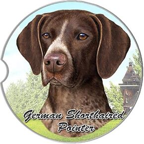 E&S Pets Coaster German Shorthaired Coaster ، 3 "× 3"