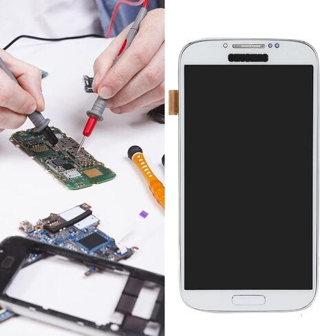 for for Galaxy S4 Screen Replacement for Galaxy S4 Phones LCD Screen Replacement LCD Display Screen Touch Digitizer Assembly for for Galaxy S4 (White) in Saudi Arabia