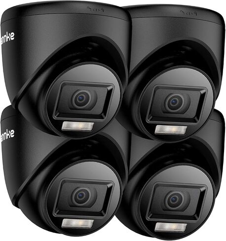 ANNKE 4-Packed 1080P HD-TVI CCTV Security Surveillance Camera Kit, Smart Color Night Vision with 3.6mm Lens, IP67 Weatherproof in Saudi Arabia