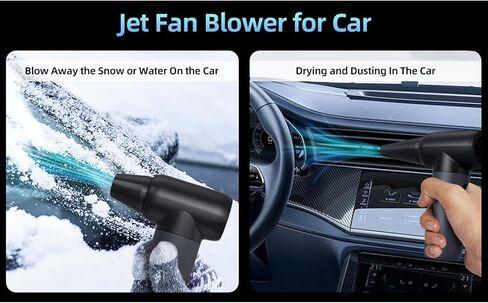 Duster Air Duster ، 180000 دورة في الدقيقة ، منفاخ مجفف نفاث ، 3 ترس كهربائي محمول هواء كهربائي محمول للسيارة لتنظيف كمبيوتر لوحة المفاتيح الجافة بالسيارة in Kuwait