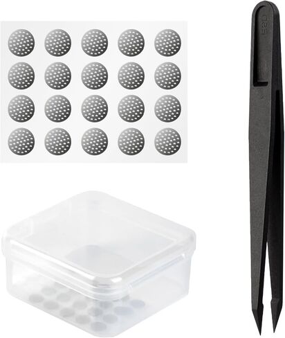 20-Pack CCZ NK20 Nickel Screen Earbud Filters - Mesh Replacement for in-Ear Headphones, Anti-Dust and Sweat-Resistant Earphone Accessories,CCZ in-Ear Earphone Protective Filt (Silver, 4.0mm) in Saudi Arabia