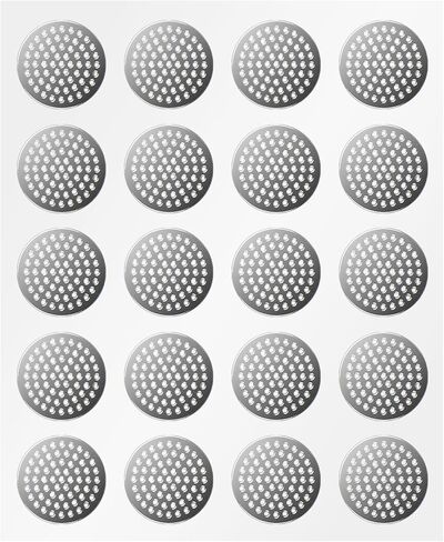 20-Pack CCZ NK20 Nickel Screen Earbud Filters - Mesh Replacement for in-Ear Headphones, Anti-Dust and Sweat-Resistant Earphone Accessories,CCZ in-Ear Earphone Protective Filt (Silver, 4.0mm) in Saudi Arabia