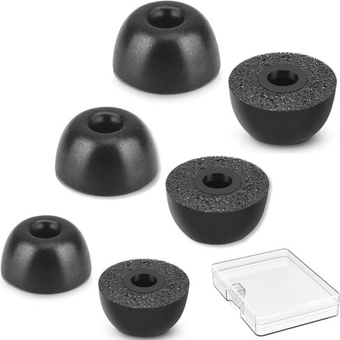 Memory Foam Earbud Tips，Replacement Earbud Tips Ear Bud Replacement Tip Memory Foam Ear Tips IEM Ear Tips Earbud Replacement Tips for 4.0mm Connect Hole Most in-Ear Headphones (S/M/L Total 3 Pairs) in Kuwait