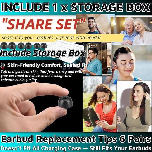 Memory Foam Earbud Tips，Replacement Earbud Tips Ear Bud Replacement Tip Memory Foam Ear Tips IEM Ear Tips Earbud Replacement Tips for 4.0mm Connect Hole Most in-Ear Headphones (S/M/L Total 3 Pairs) in Kuwait