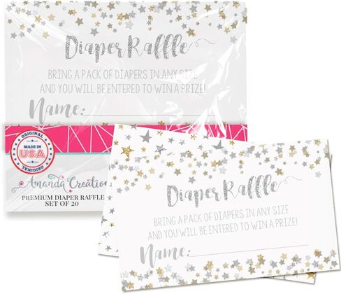 Adventure Awaits World Traveler Gender Neutral Diaper Raffle Tickets for Baby Showers, 20 2" X 3" Double Sided Inserts, Bring a Pack of Diapers to Win Favors & Prizes! in Kuwait
