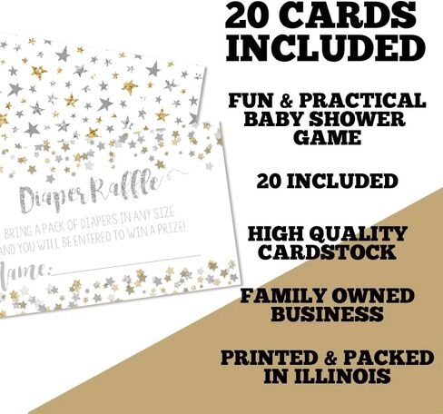 Adventure Awaits World Traveler Gender Neutral Diaper Raffle Tickets for Baby Showers, 20 2" X 3" Double Sided Inserts, Bring a Pack of Diapers to Win Favors & Prizes! in Kuwait