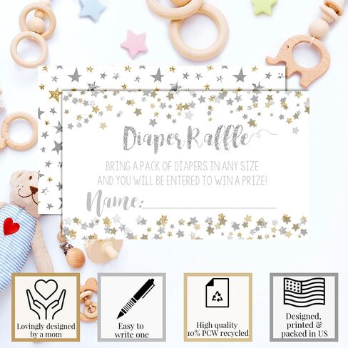 Adventure Awaits World Traveler Gender Neutral Diaper Raffle Tickets for Baby Showers, 20 2" X 3" Double Sided Inserts, Bring a Pack of Diapers to Win Favors & Prizes! in Kuwait