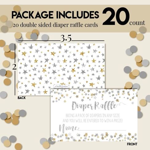 Adventure Awaits World Traveler Gender Neutral Diaper Raffle Tickets for Baby Showers, 20 2" X 3" Double Sided Inserts, Bring a Pack of Diapers to Win Favors & Prizes! in Kuwait