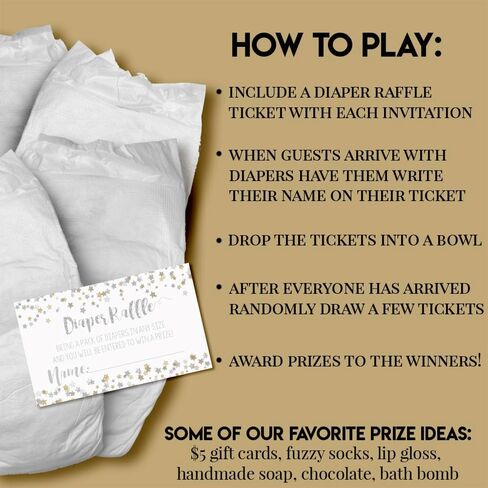 Adventure Awaits World Traveler Gender Neutral Diaper Raffle Tickets for Baby Showers, 20 2" X 3" Double Sided Inserts, Bring a Pack of Diapers to Win Favors & Prizes! in Kuwait