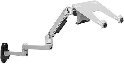 V63WT / XSJ8013WT Wall Mount Laptop Holder Ultra Long Arm Mechanical Spring Full Motion 2 in 1 Laptop Monitor Holder Lapdesk(XSJ8013WTB) in Saudi Arabia