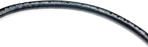 Elite Core SUPERCAT6 |Ultra-Durable Shielded Tactical CAT6 | Booted RJ45 Connectors | 15' ft, 15 (SUPERCAT6-S-RR-15) in Kuwait