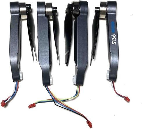 [أجزاء الطائرات بدون طيار] لـ S136 Mini Max GPS Drone Park Part Broundricance Batchance Batteries Traveiver PCB Board Motor Part Compansory [Easy Fornation] (Color: 4pcs Arm) in Kuwait