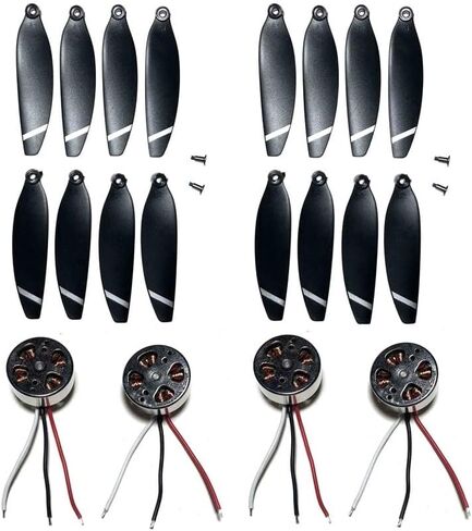 [أجزاء الطائرات بدون طيار] لـ S136 Mini Max GPS Drone Park Part Broundricance Batchance Batteries Traveiver PCB Board Motor Part Compansory [Easy Fornation] (Color: 4pcs Arm) in Kuwait