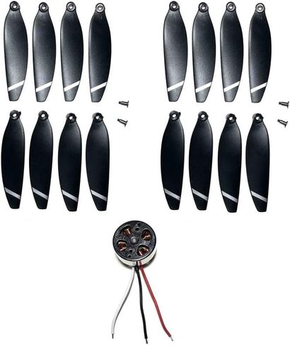 [أجزاء الطائرات بدون طيار] لـ S136 Mini Max GPS Drone Park Part Broundricance Batchance Batteries Traveiver PCB Board Motor Part Compansory [Easy Fornation] (Color: 4pcs Arm) in Kuwait